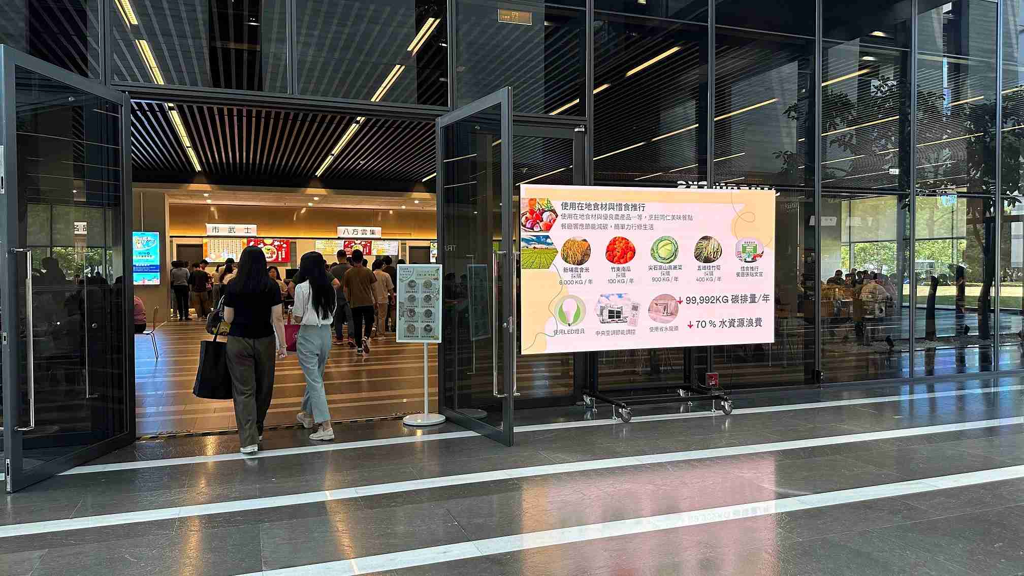  壹号平台从日常办公环境出发，，，于总部大楼员工餐厅推广低碳饮食、、、、发起减碳挑战等，，由内而外引导员工反思及改变个人日常行为，，将公司转型成推动永续发展的重要场域